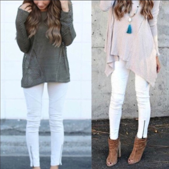 📣🚨💥SUMMER FLASH SALE💥🚨📣White Moto Jegging - Picture 2 of 4